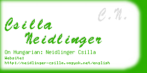 csilla neidlinger business card